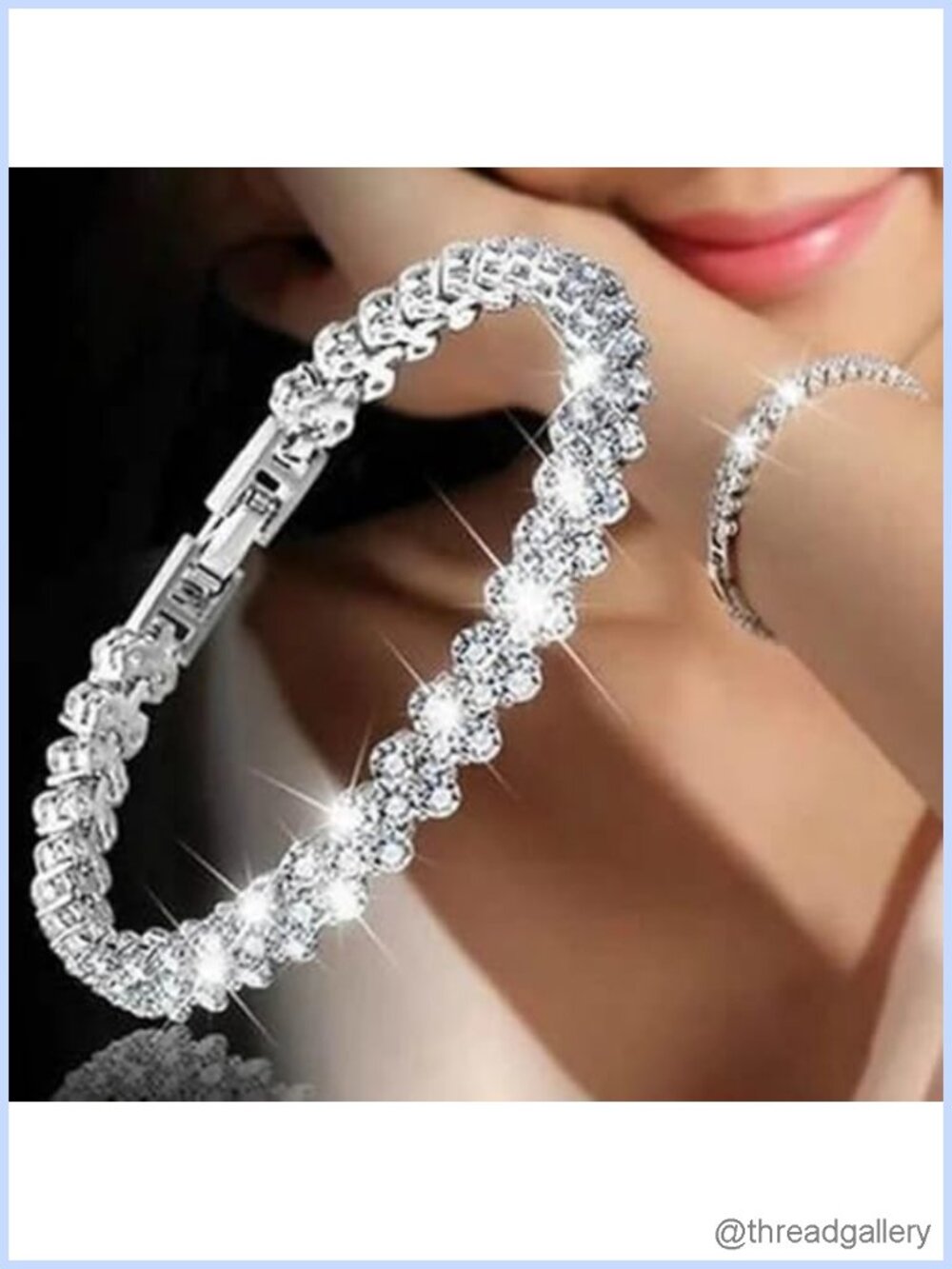 European American Zircon Bracelet Fashionable Gift for Women Light Luxury
